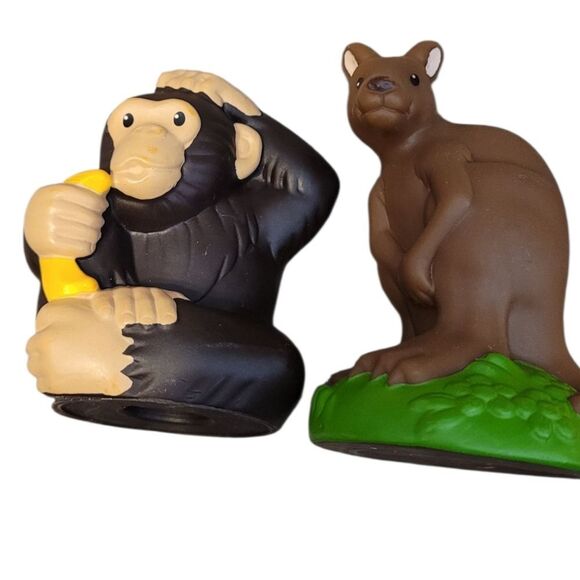 Lot Of 8 Fisher Price Little People Zoo Theme Figures - Picture 3 of 8